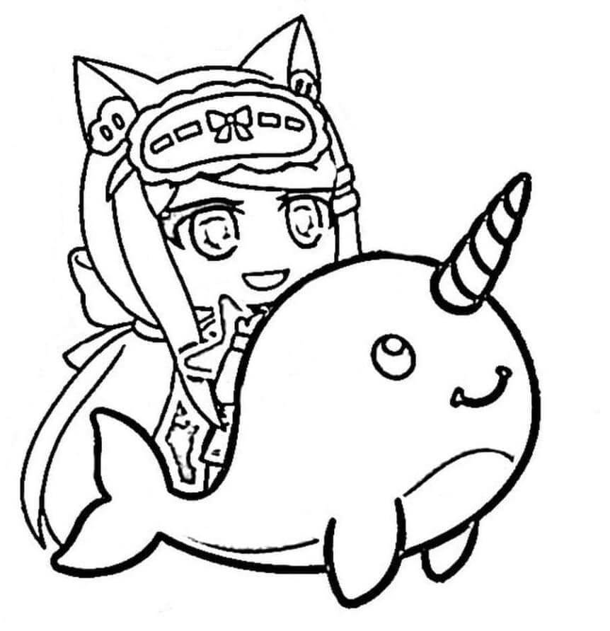 Gacha Life (3) Boyama Sayfası