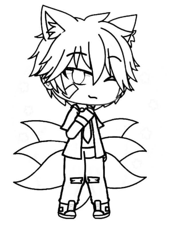 Gacha Life (6) Boyama Sayfası