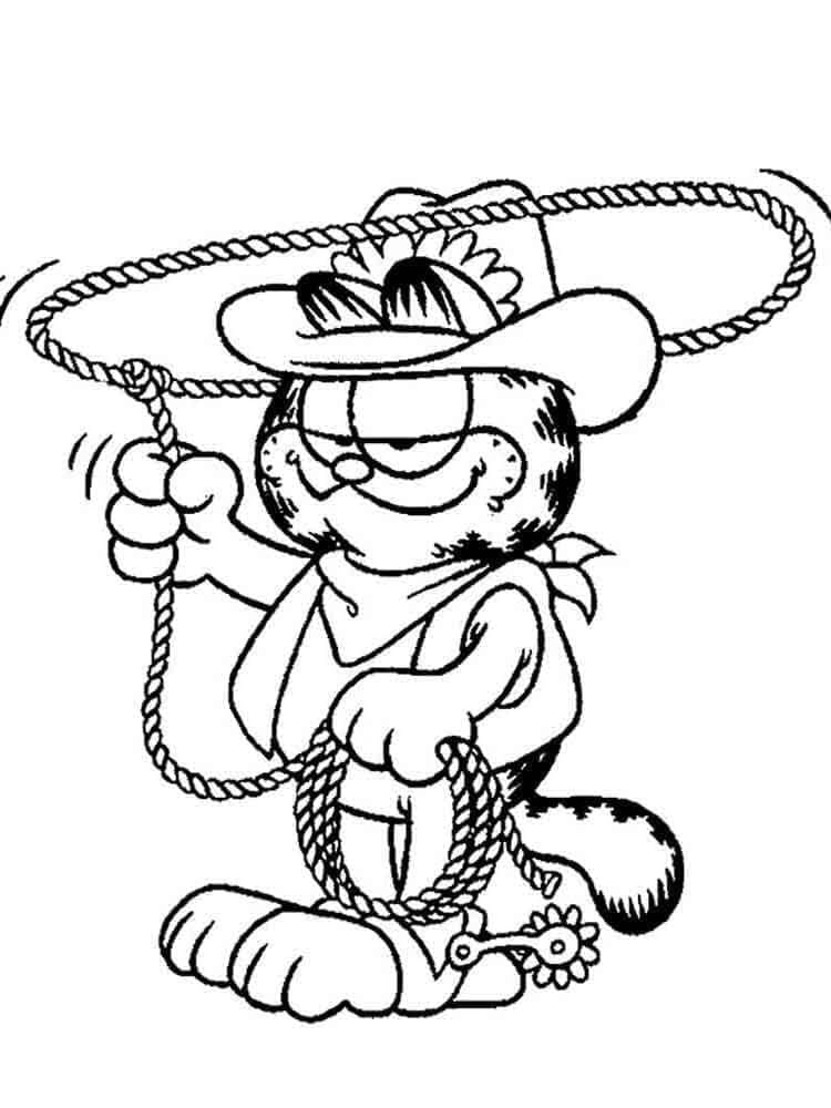 Garfield Bedavaya Boyama Sayfası
