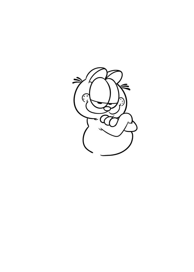 Garfield Nasıl Çizilir Adım (2)