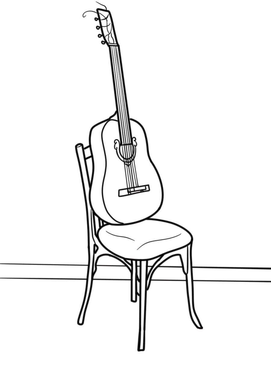 Gitar bedava Boyama Sayfası