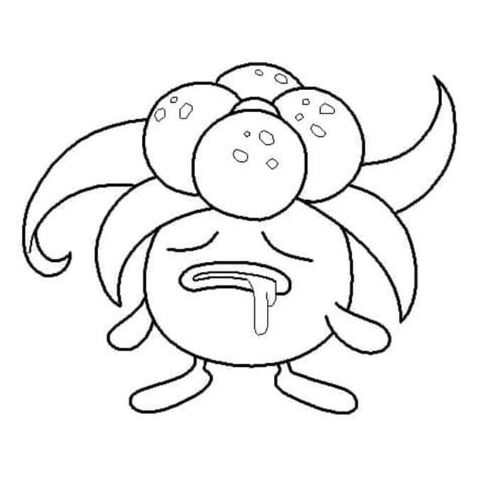 Gloom Pokemon Boyama Sayfası