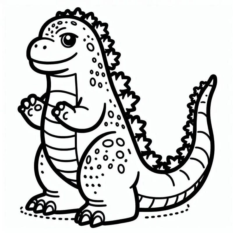 Godzilla (4) Boyama Sayfası