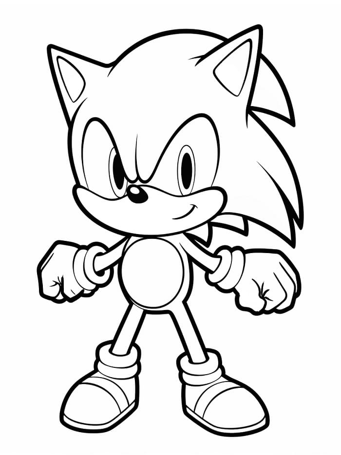 Gülen Sonic Boyama Sayfası