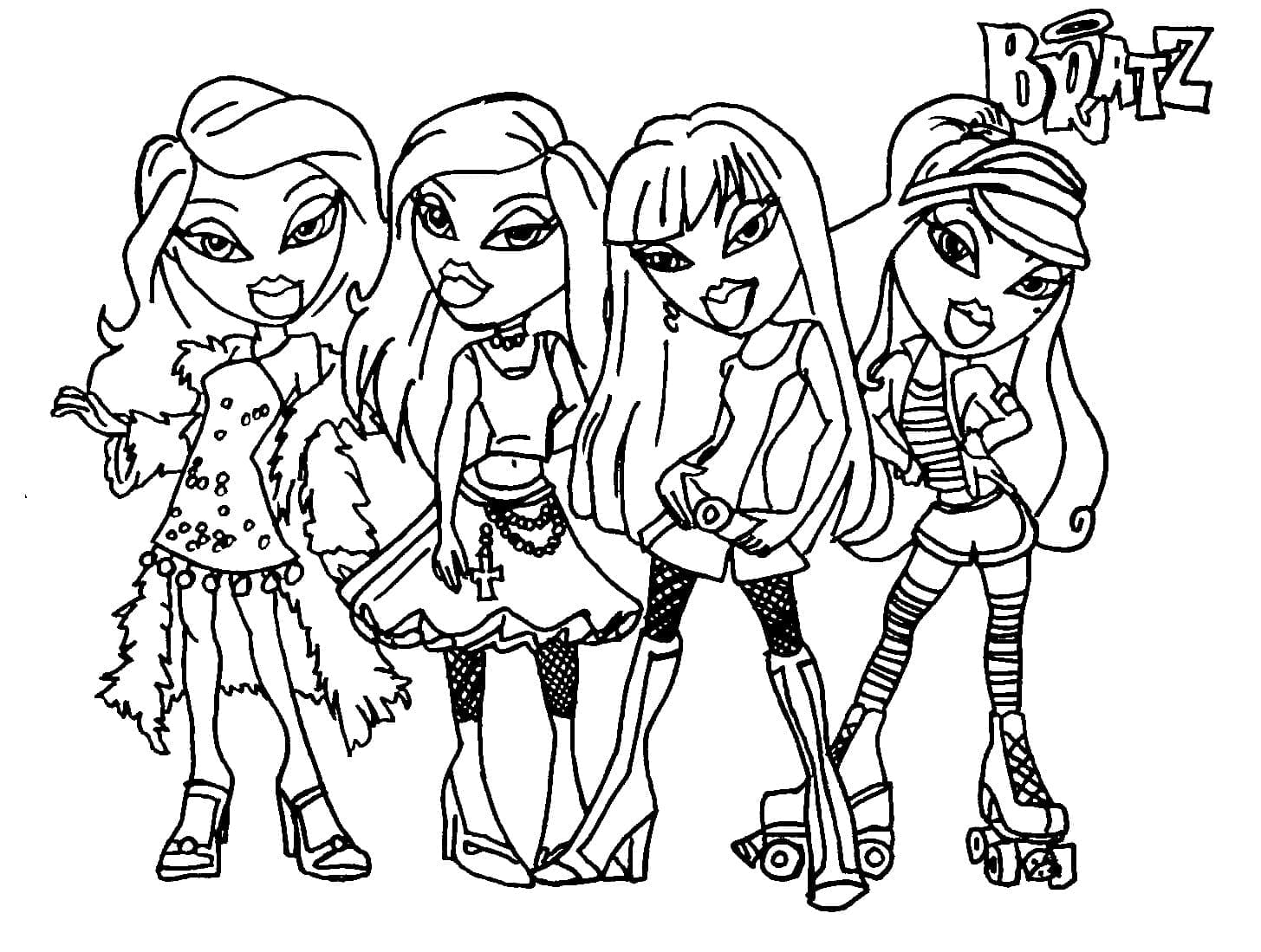 Güzel Bratz Boyama Sayfası