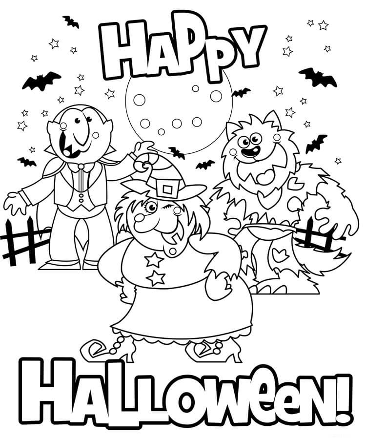 Halloween (23) Boyama Sayfası