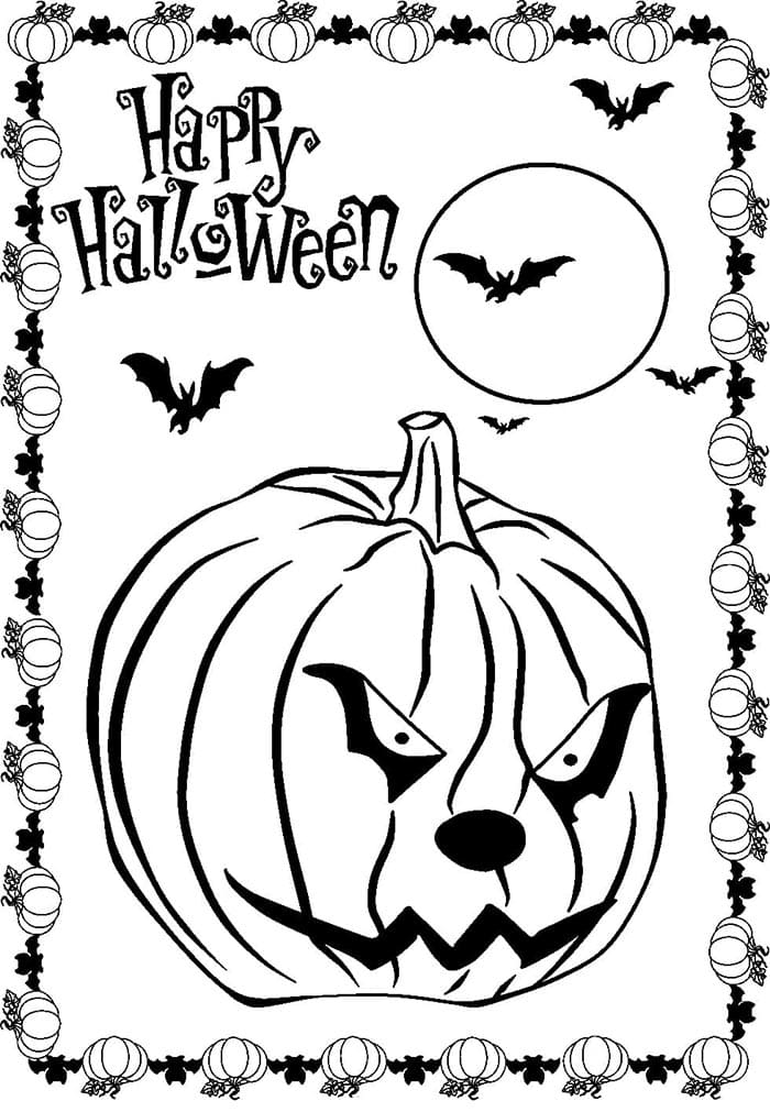 Halloween (7) Boyama Sayfası
