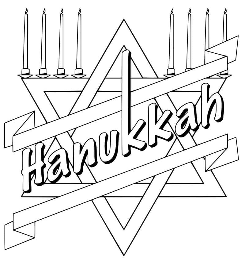 Hanuka (1) Boyama Sayfası