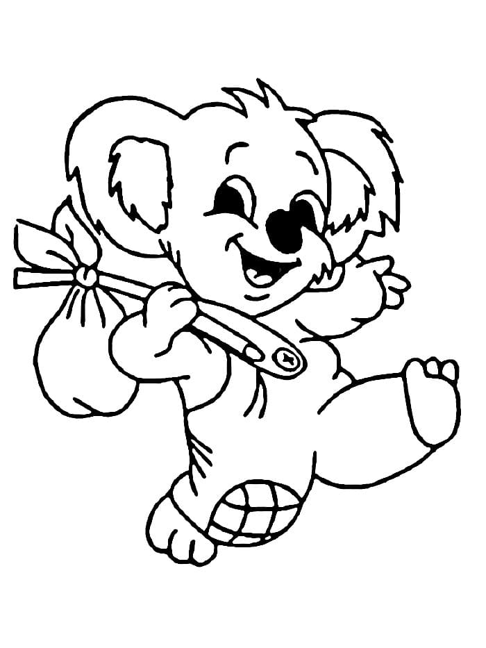 Harika Koala Boyama Sayfası