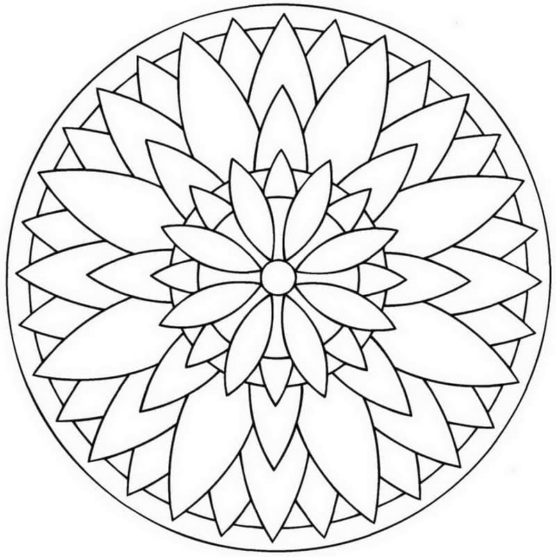 Harika Mandala Boyama Sayfası