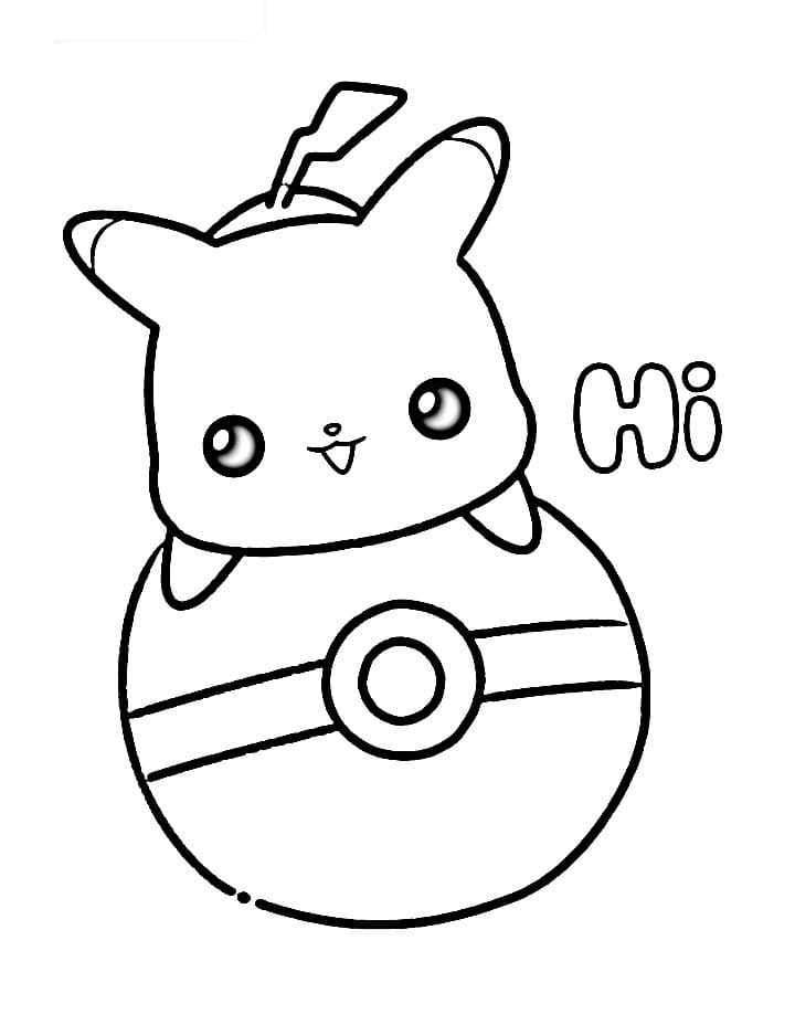 Harika Pikachu Boyama Sayfası