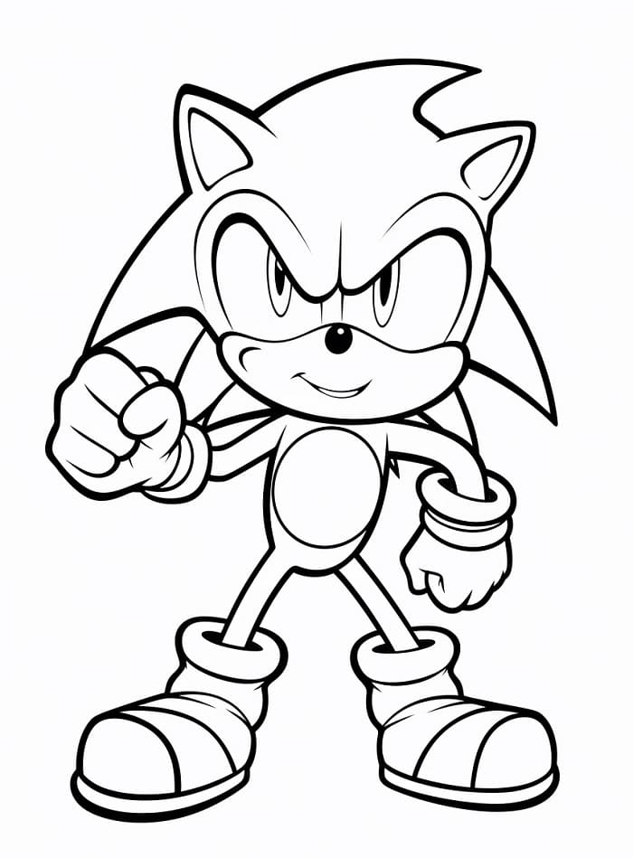 Harika Sonic Boyama Sayfası
