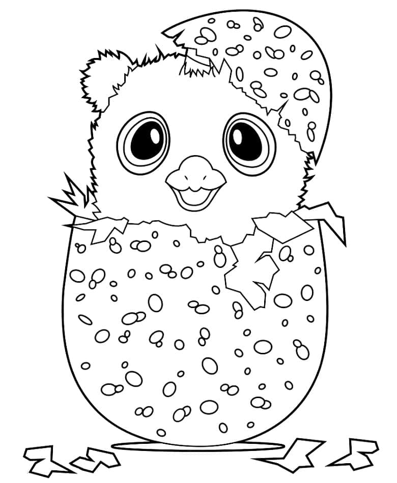 Hatchimals (3) Boyama Sayfası