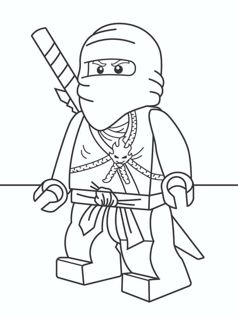 Havalı Ninjago Boyama Sayfası