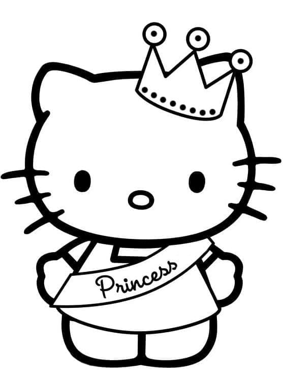 Hello Kitty Serbest Yazdır Boyama Sayfası
