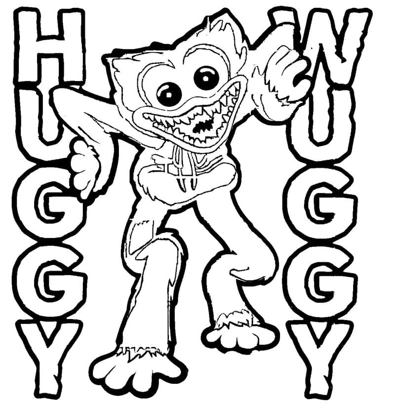 Huggy Wuggy (11) Boyama Sayfası