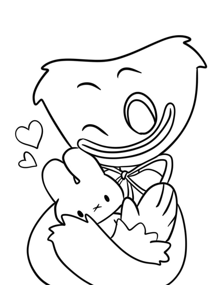 Huggy Wuggy Oyun Boyama Sayfası