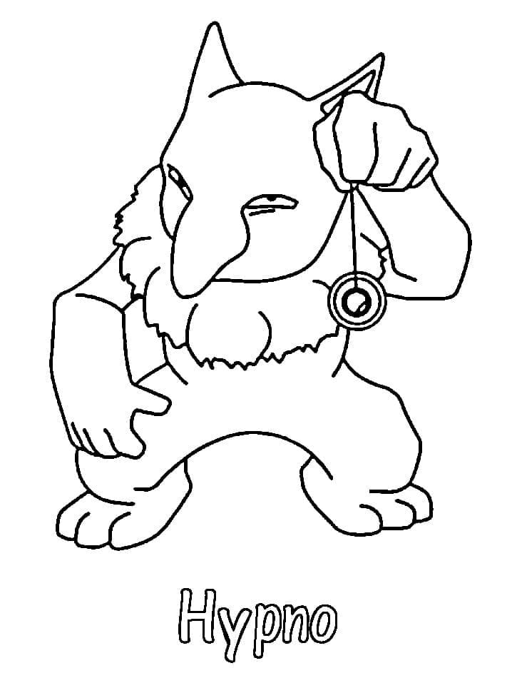 Hypno Pokemon Boyama Sayfası
