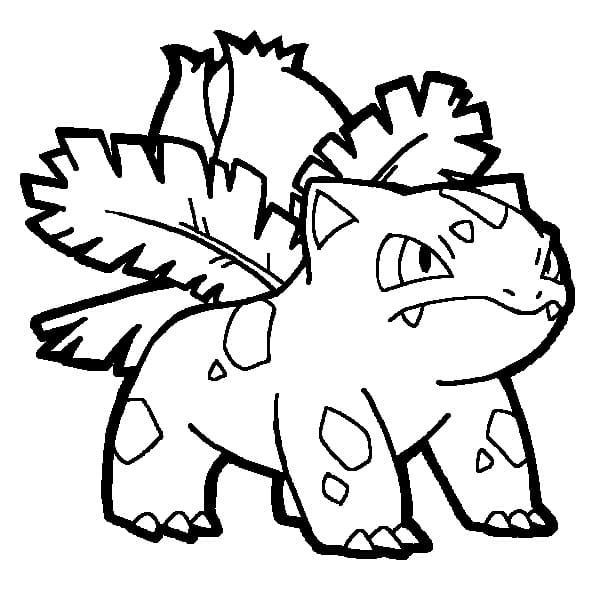 Ivysaur Pokemon Boyama Sayfası