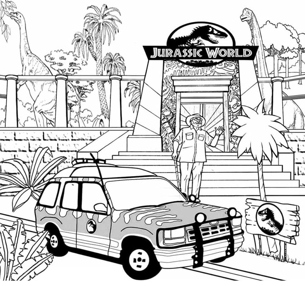 Jurassic World (10) Boyama Sayfası