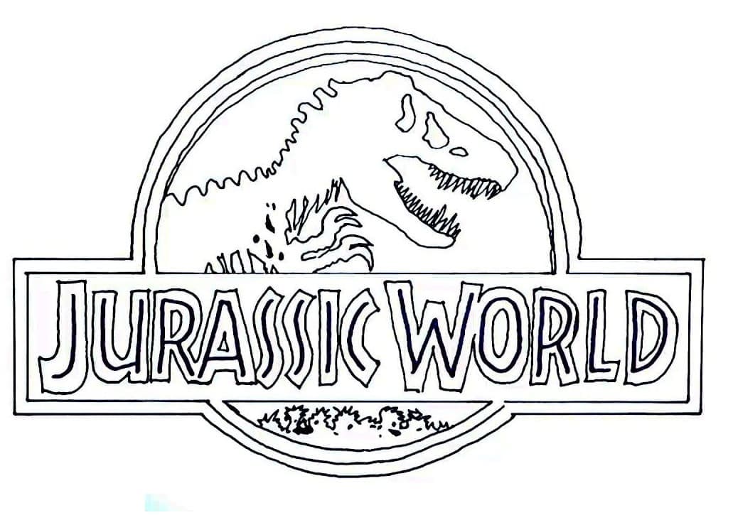 Jurassic World Çizim Görseli Boyama Sayfası