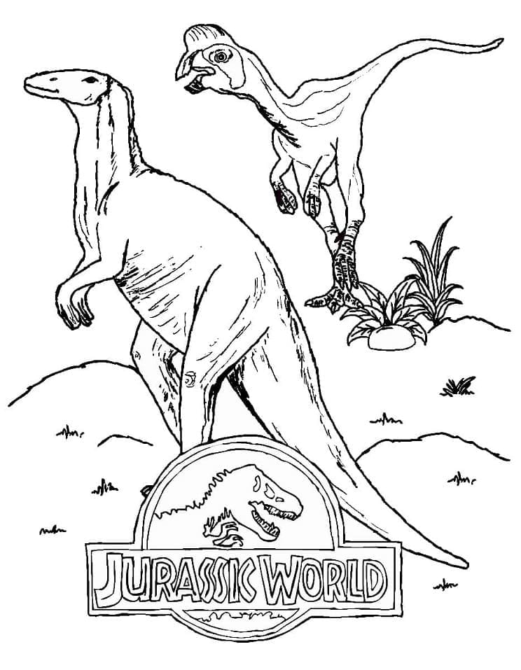 Jurassic World Çocuklar İçin Boyama Sayfası