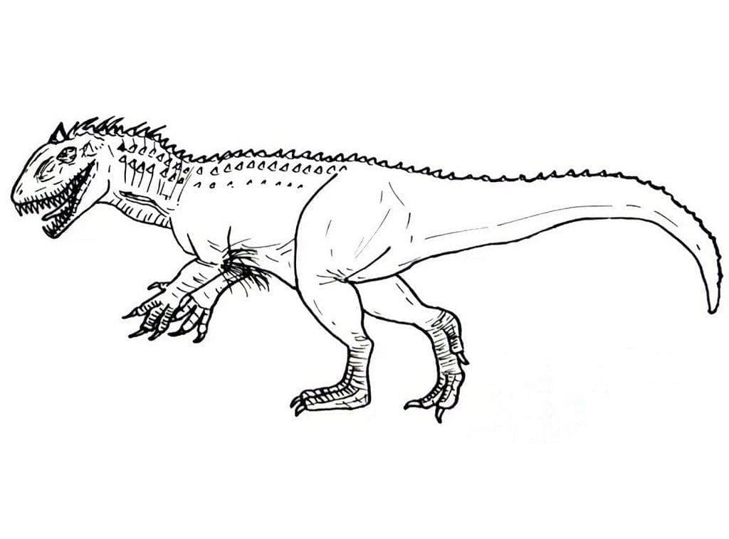 Jurassic World Görseli Boyama Sayfası