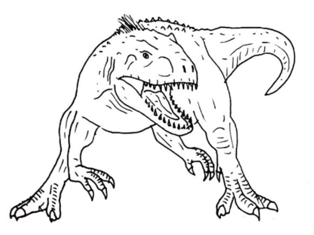 Jurassic World Resmi Çocuklar İçin Boyama Sayfası