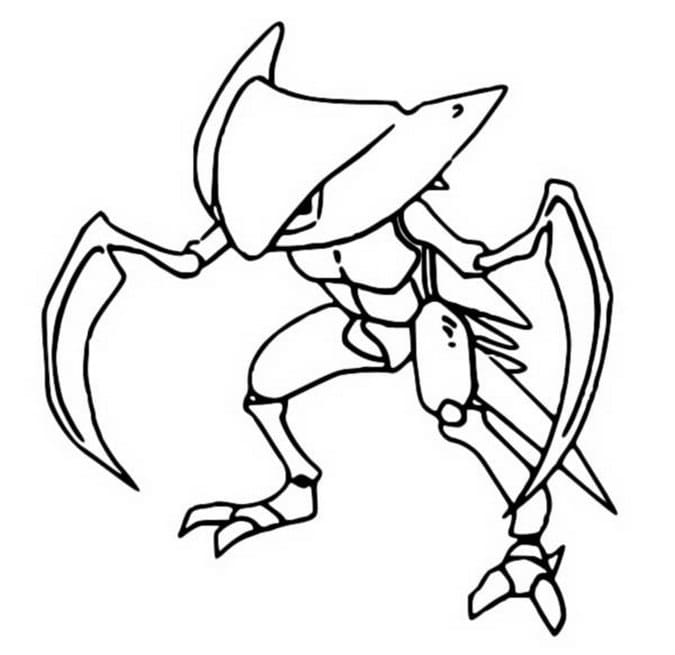 Kabutops Pokemon Boyama Sayfası