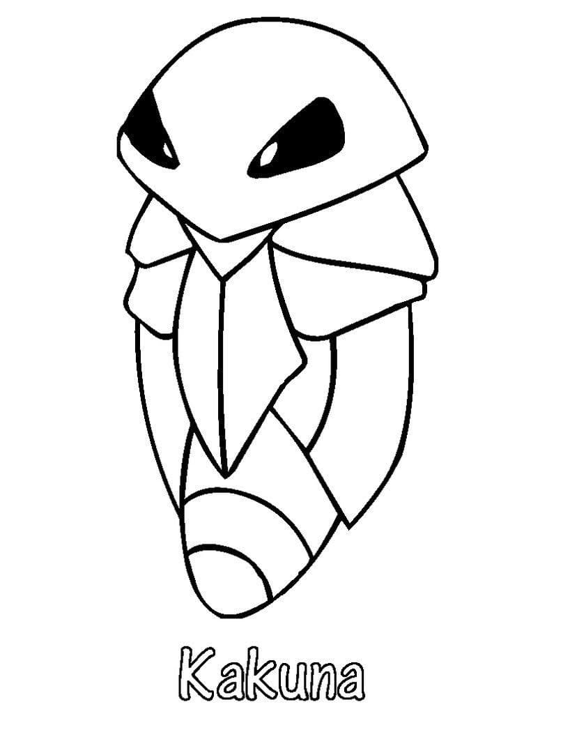 Kakuna Pokemon Boyama Sayfası