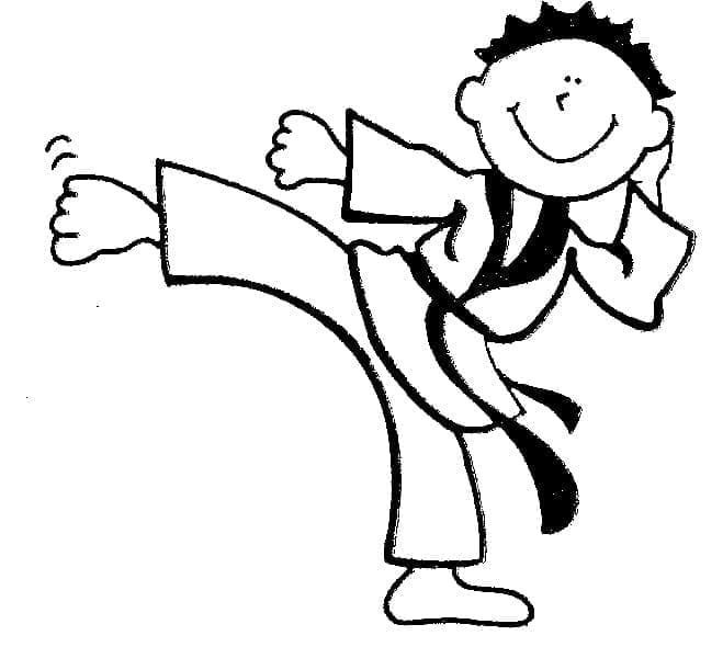 Karate (1) Boyama Sayfası