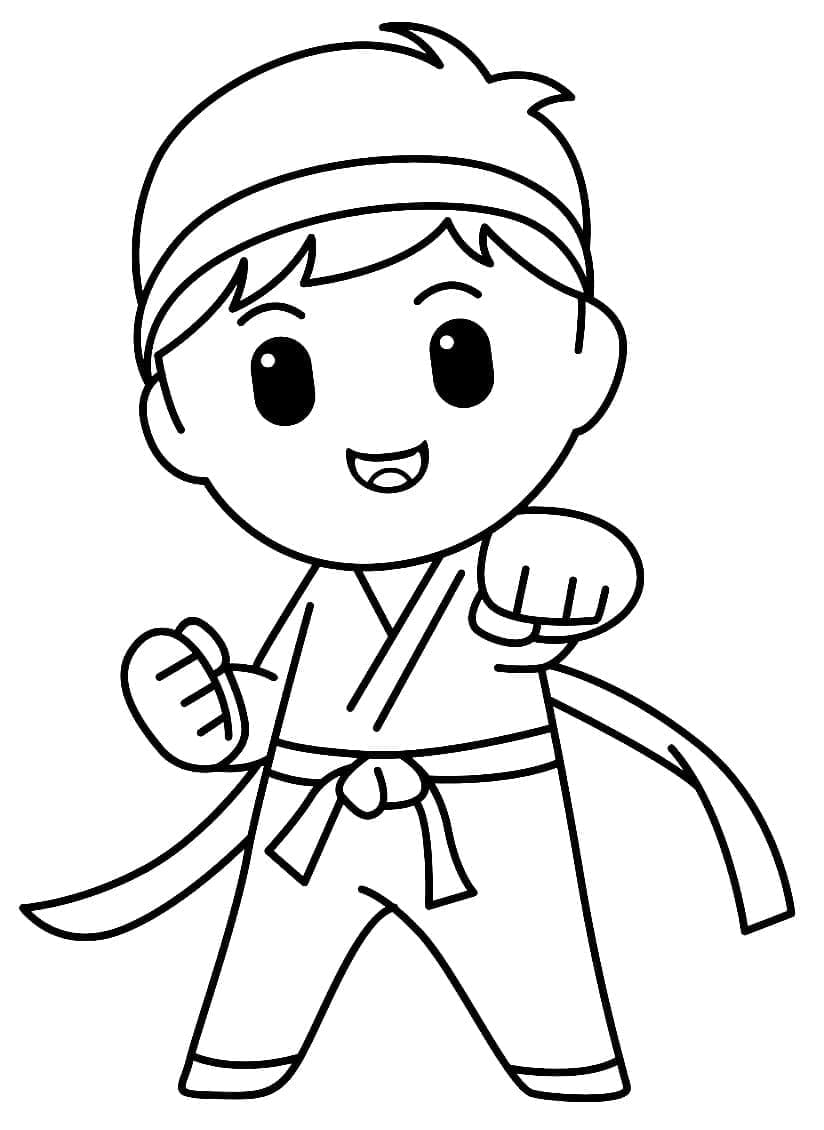 Karate (3) Boyama Sayfası