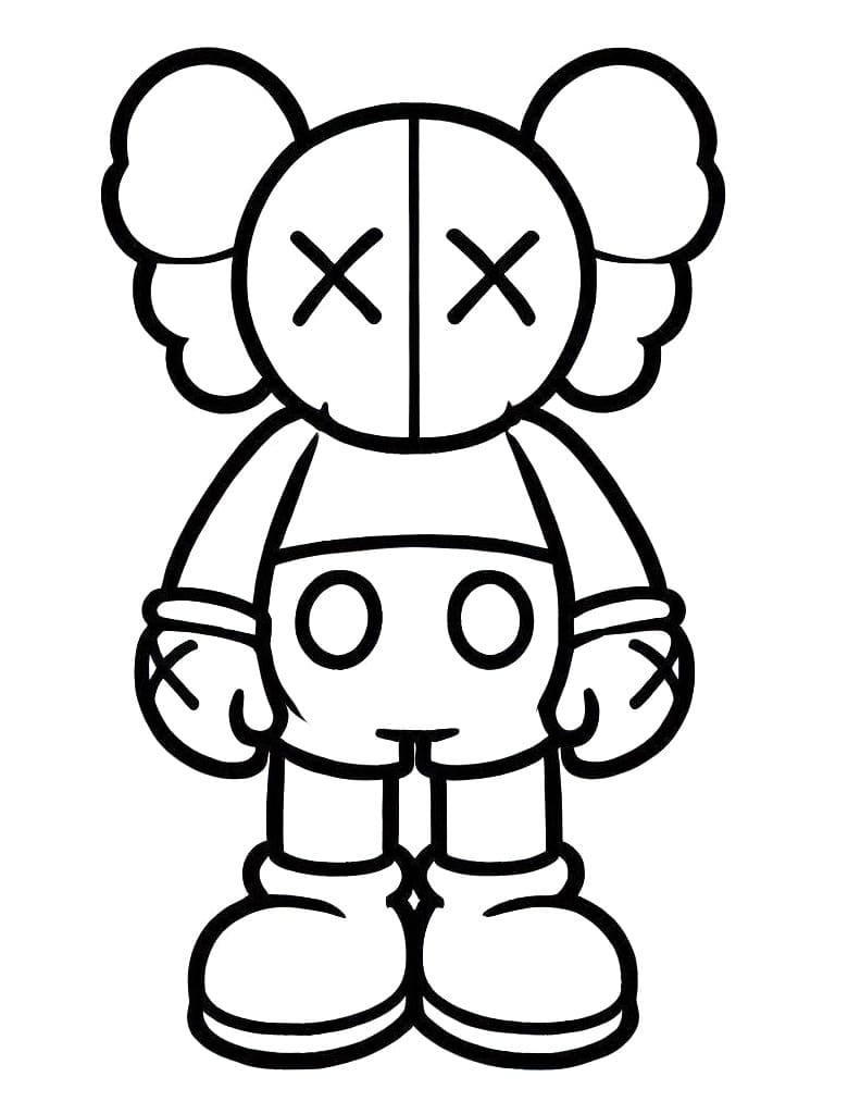 Kaws (2) Boyama Sayfası