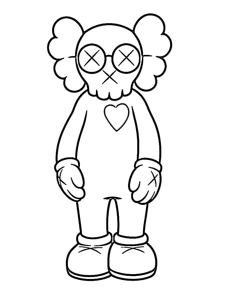 Kaws (4) Boyama Sayfası