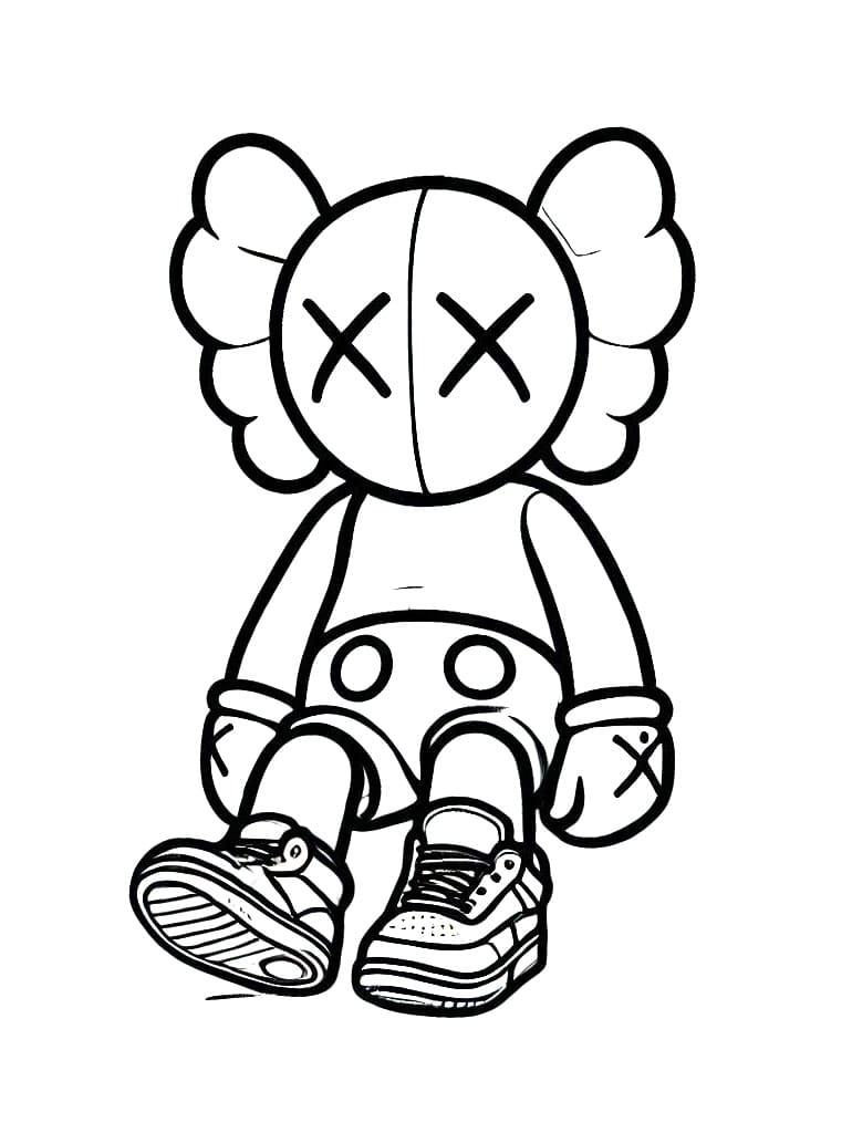 Kaws (5) Boyama Sayfası