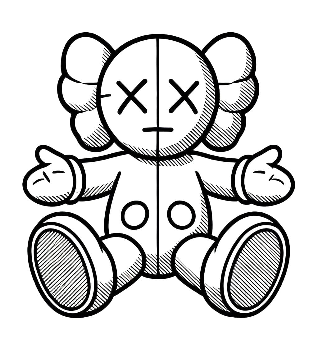 Kaws bedava Boyama Sayfası