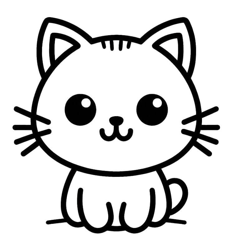 Kedi (1) Boyama Sayfası