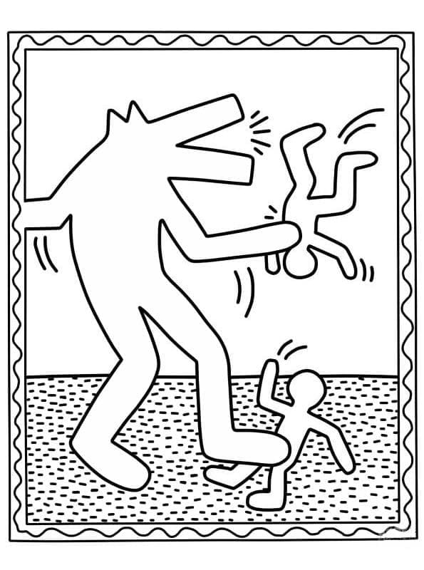 Keith Haring (10) Boyama Sayfası