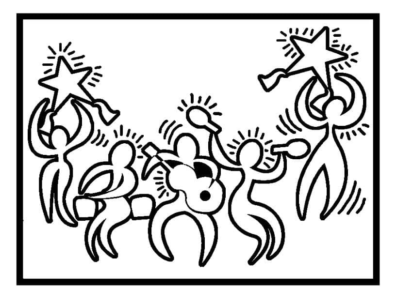 Keith Haring (16) Boyama Sayfası