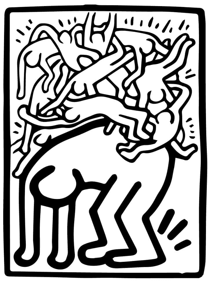 Keith Haring (21) Boyama Sayfası