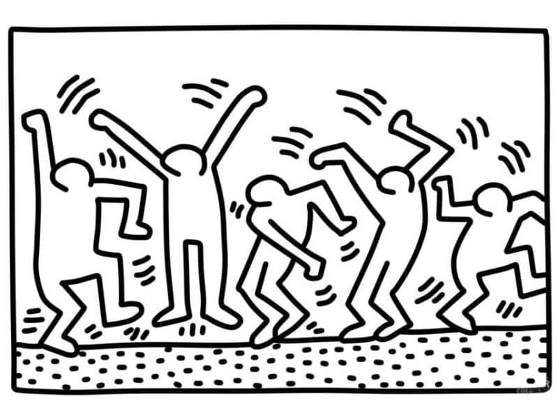 Keith Haring (3) Boyama Sayfası