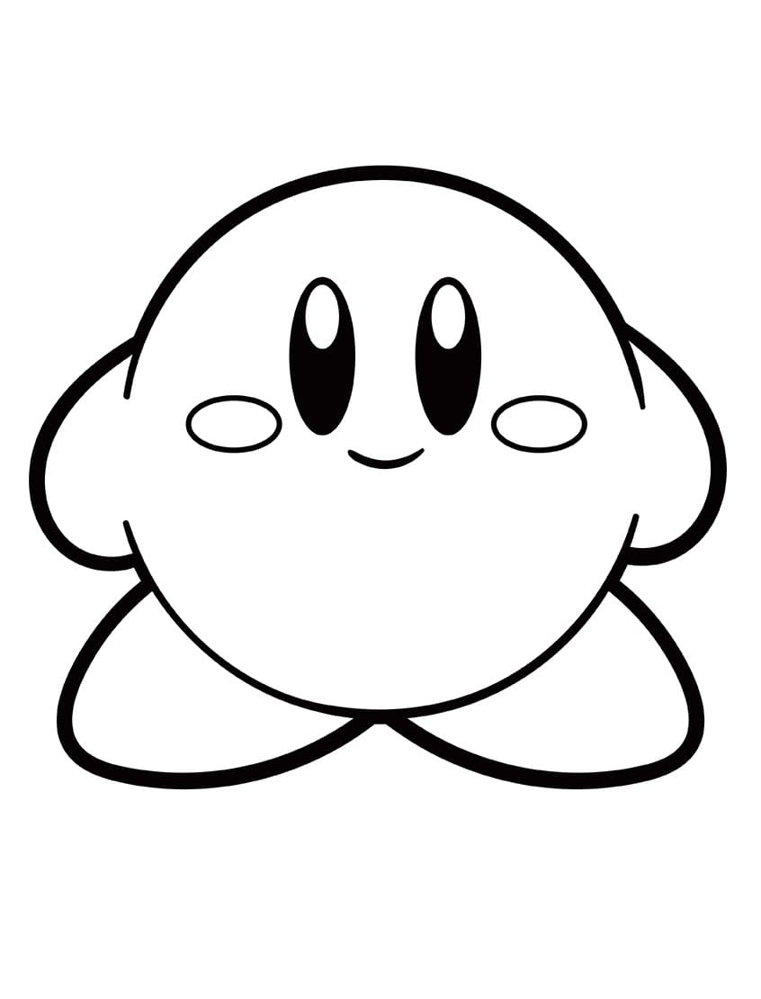 Kirby Oyunu Boyama Sayfası