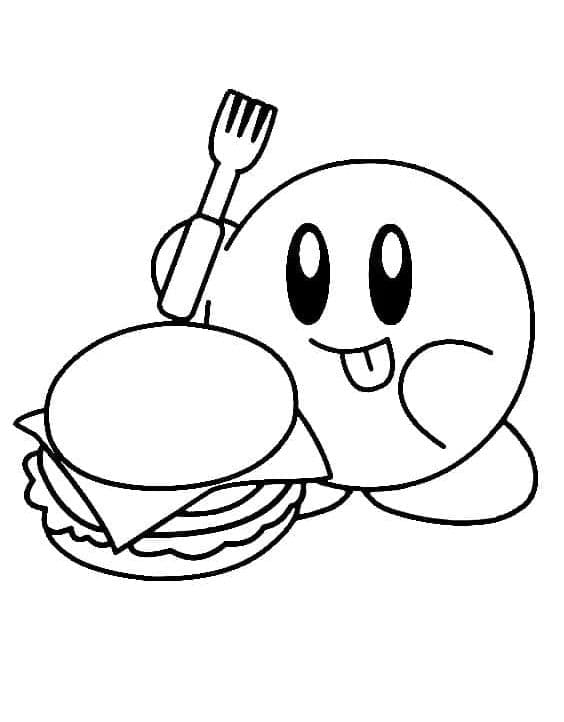 Kirby Ücretsiz Verilen Boyama Sayfası