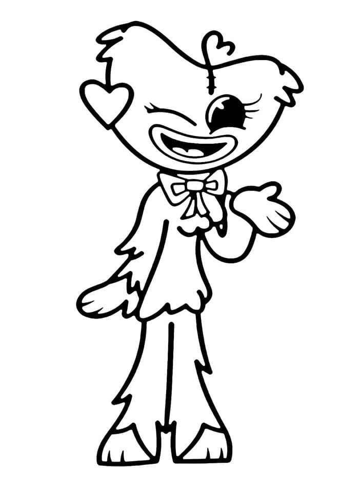 Kissy Missy görsel Boyama Sayfası