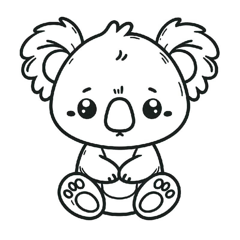 Koala (10) Boyama Sayfası