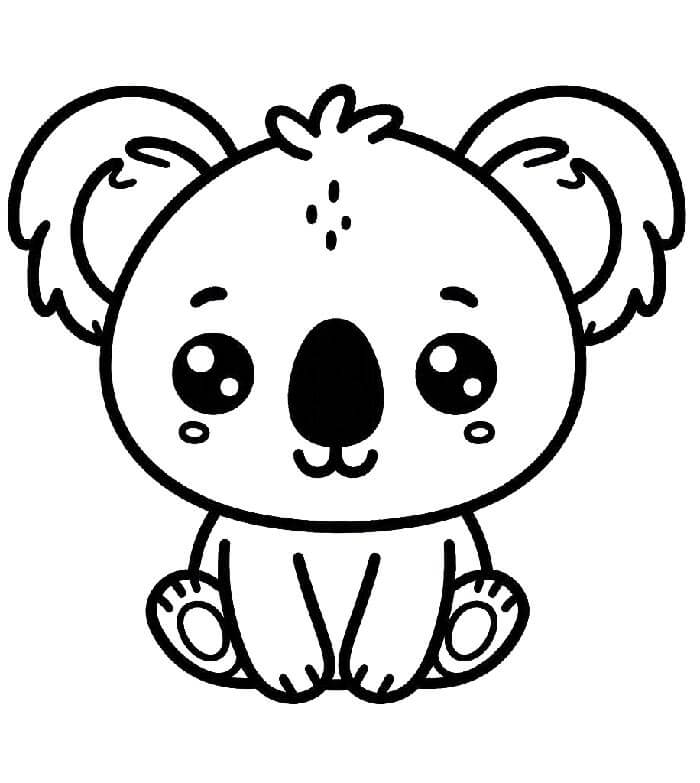 Koala (6) Boyama Sayfası