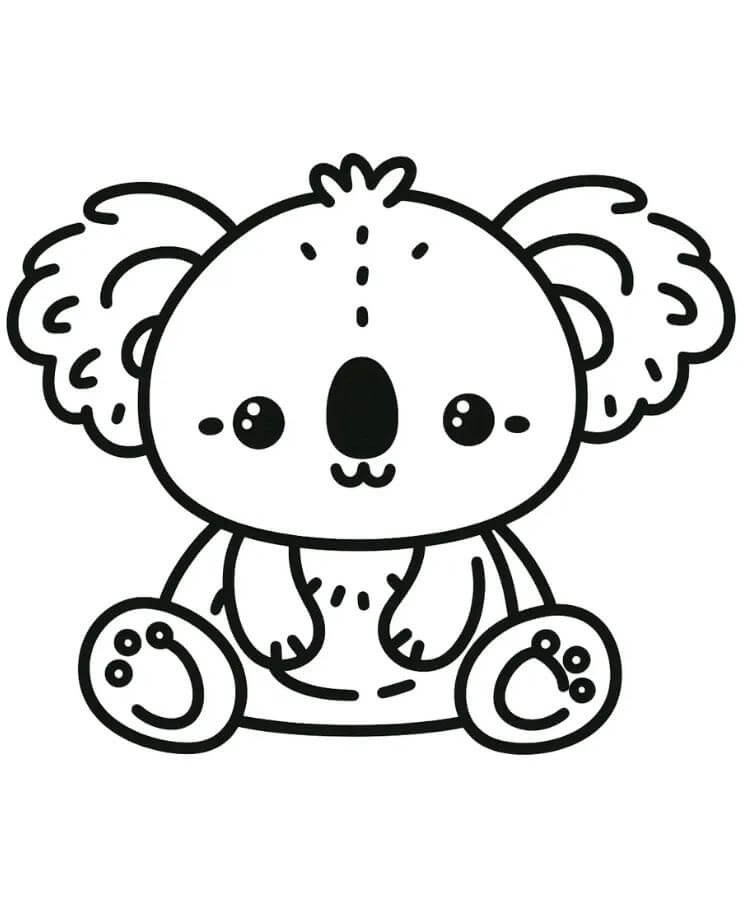 Koala (8) Boyama Sayfası