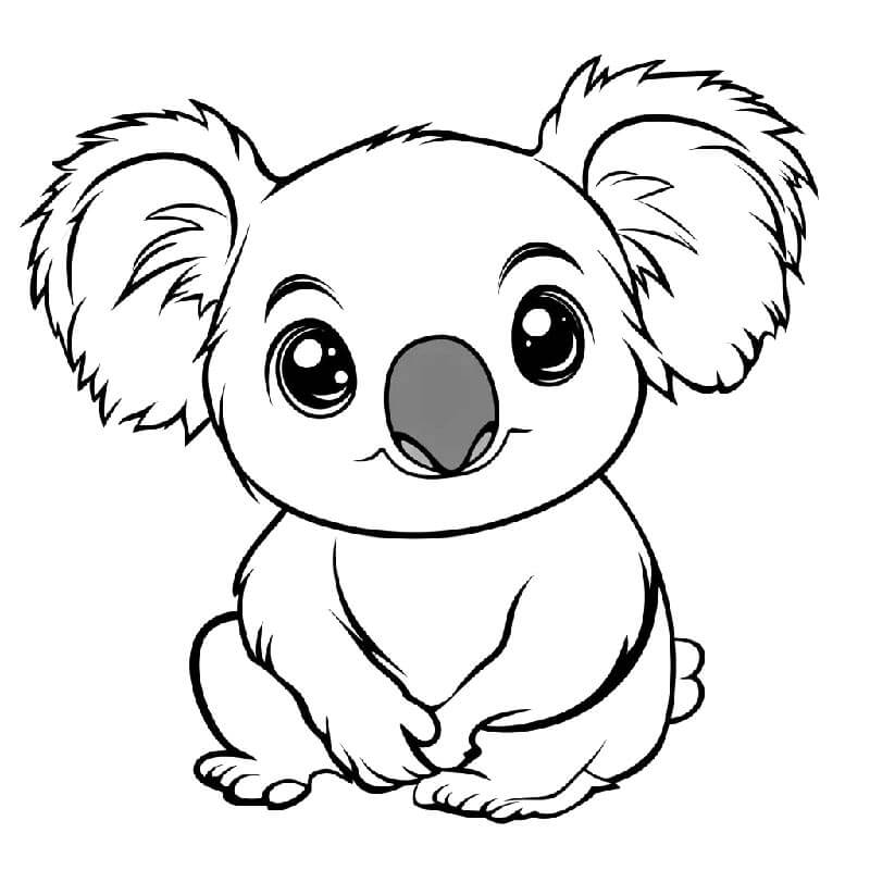 Koala (9) Boyama Sayfası