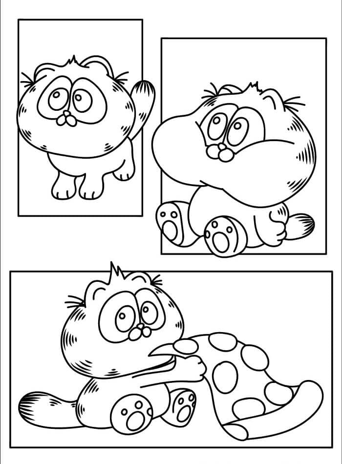 Komik Garfield Boyama Sayfası