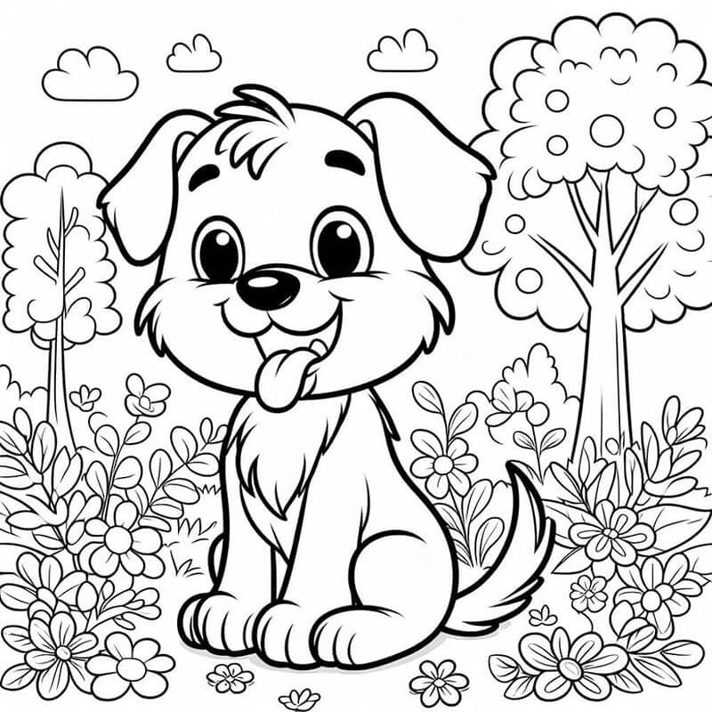 Köpek (1) Boyama Sayfası